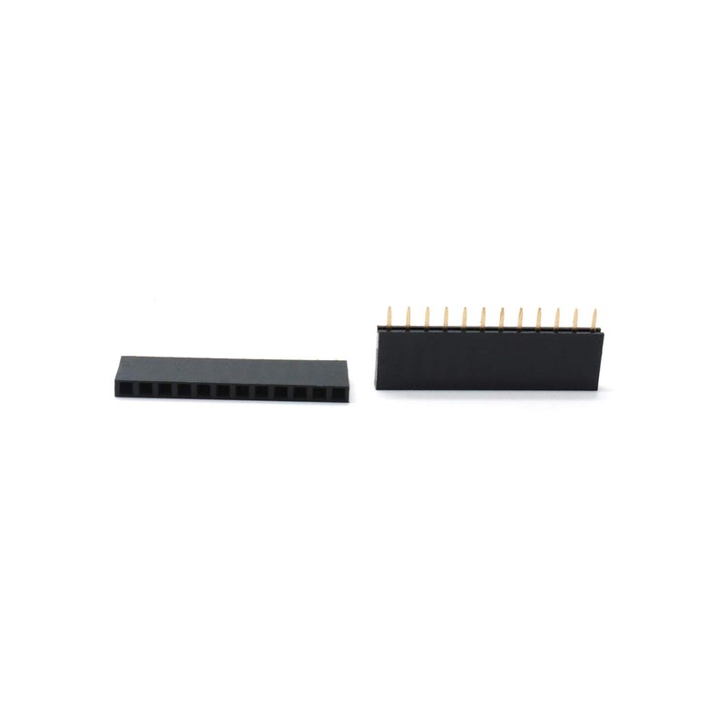 Yohii Pin Header Single Row 2.54mm Pitch 12 Terminals Straight Header Socket - Pack of 50- (G7.23) - Image 2